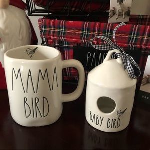 Rae Dunn MAMA BIRD & BABY BIRD